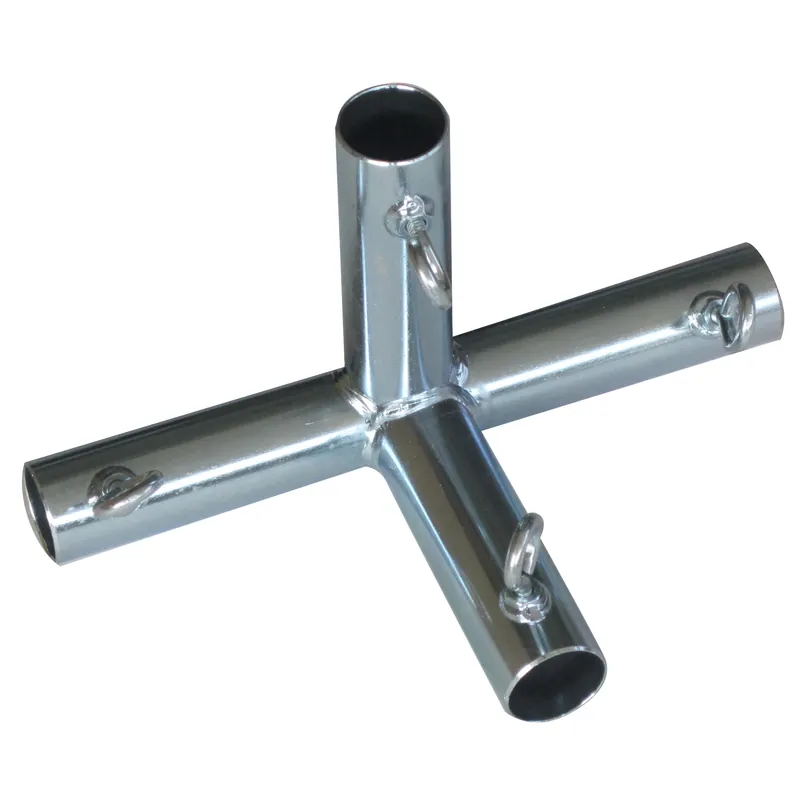 3/4 In. Round X 3/4 In. Dia. Galvanized Carbon Steel Connector 10 In. L
