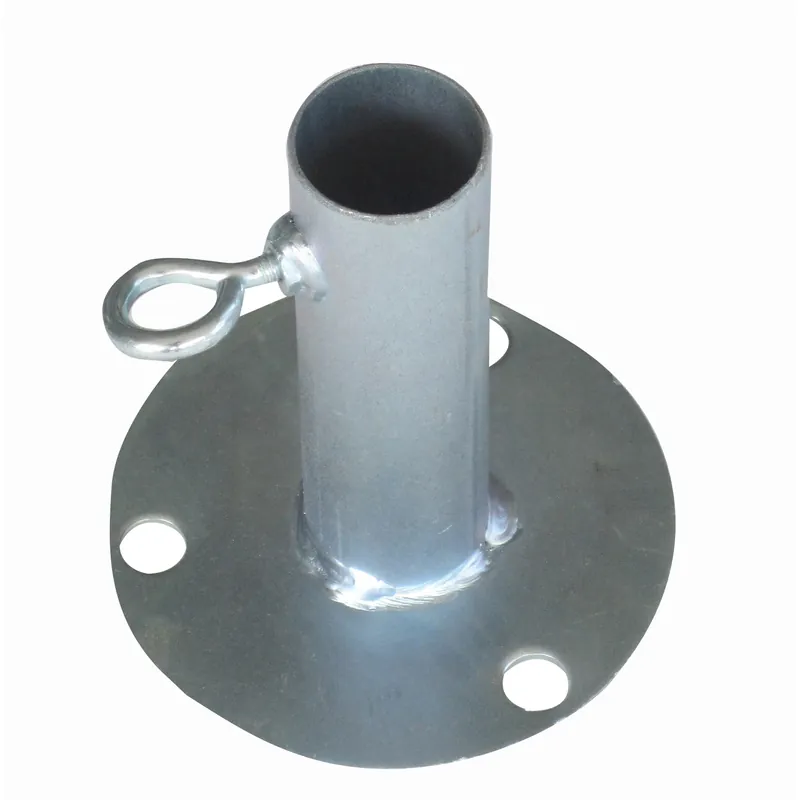 1 In. Round Galvanized Carbon Steel Connector 4-9/32 In. Length
