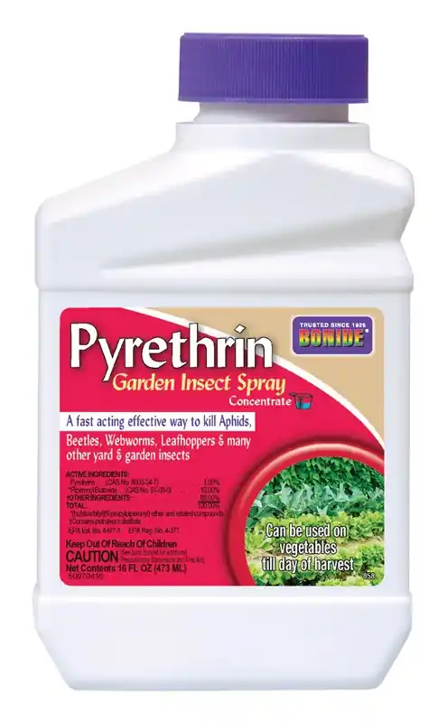 858 Pyrethrin Garden Insect Spray, Organic Liquid Concentrate, 1 Pint Bottle