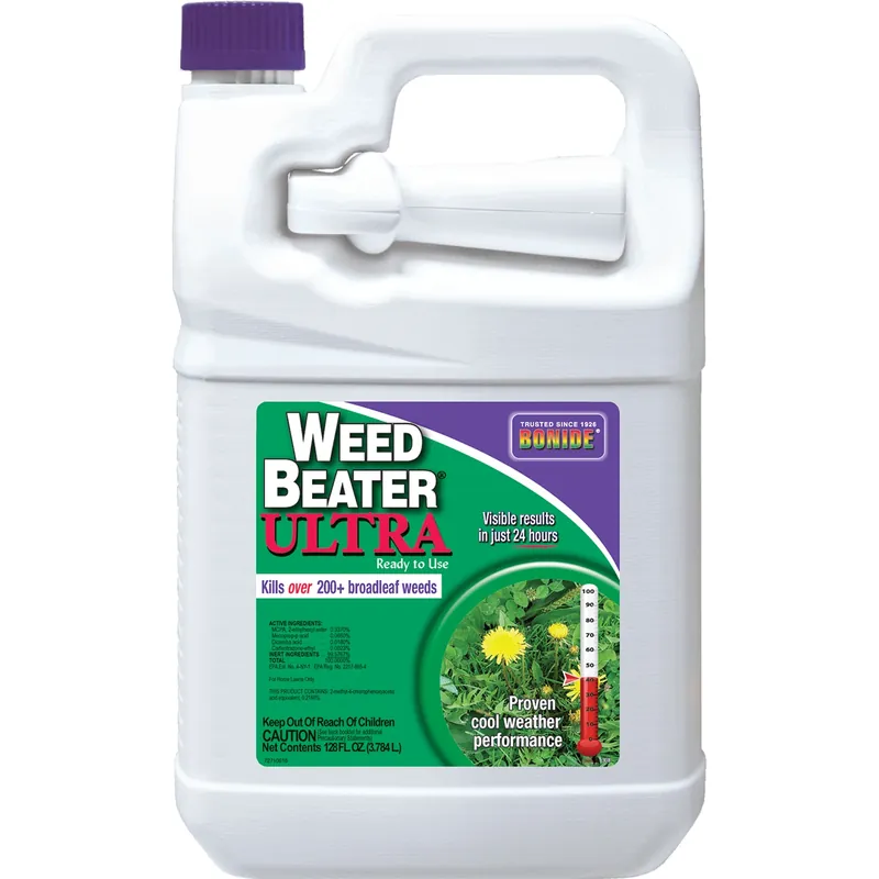 Weed Beater Ultra Fast-Acting Protection Against Broadleaf Weeds In Home Garden, 128 Oz. Spray