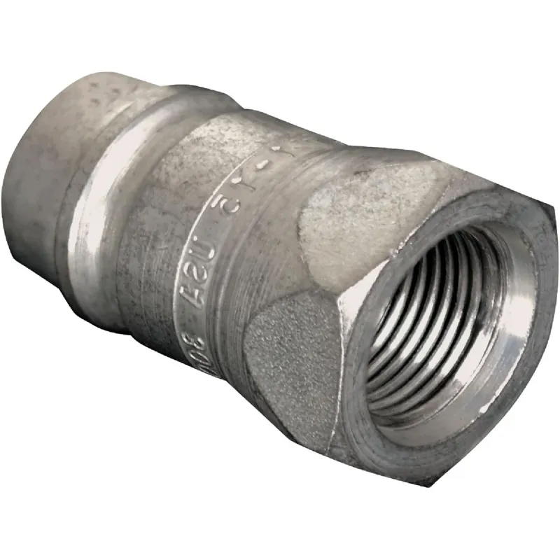 Universal Steel 1/2 In. D X 1/2 In. D Hydraulic Coupler 1 Pk