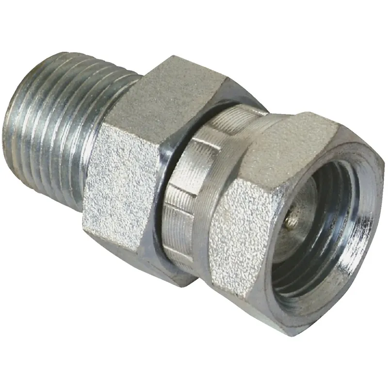 Apache Steel 1/2 In. D X 3/8 In. D Hydraulic Adapter 1 Pk