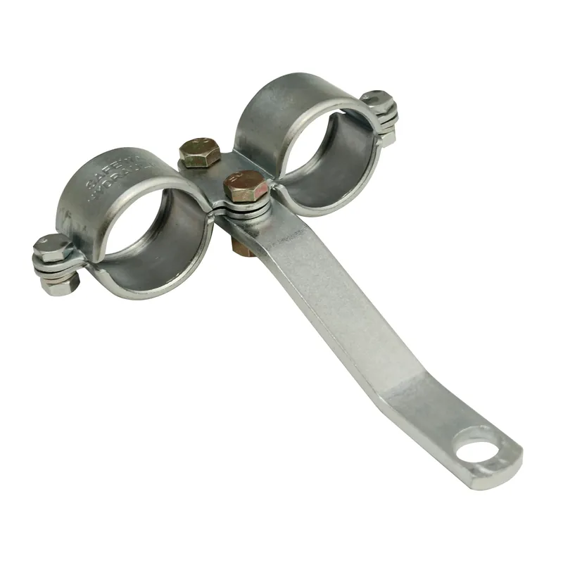 Double Breakaway Clamp, Stamped Steel, 1/2-In.