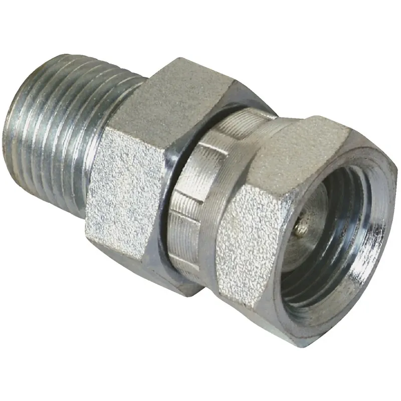 Apache Steel 3/8 In. D X 1/2 In. D Hydraulic Adapter 1 Pk