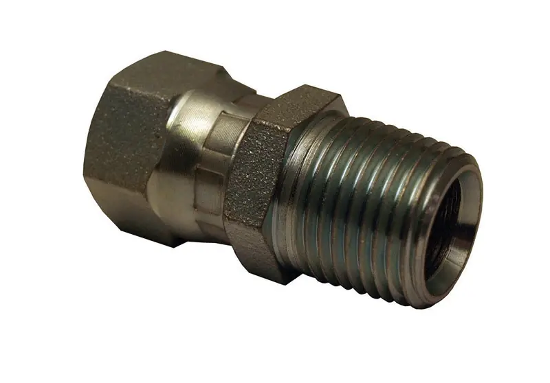 Apache Steel 1/2 In. D X 1/2 In. D Hydraulic Adapter 1 Pk