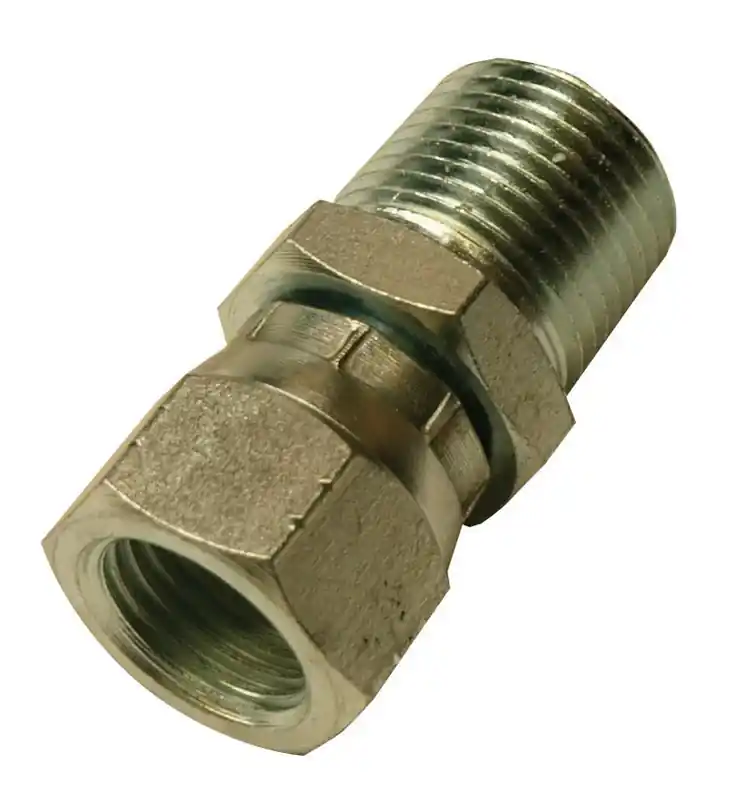 Apache Steel 3/8 In. D X 3/8 In. D Hydraulic Adapter 1 Pk