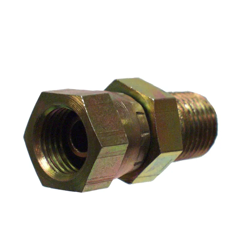 Apache Steel 1/4 In. D X 3/8 In. D Hydraulic Adapter 1 Pk