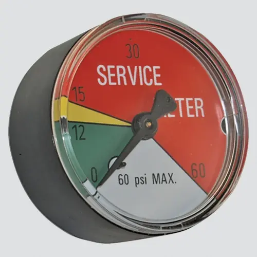 Filter Indicator Gauge, 015 PSI, 2-In.