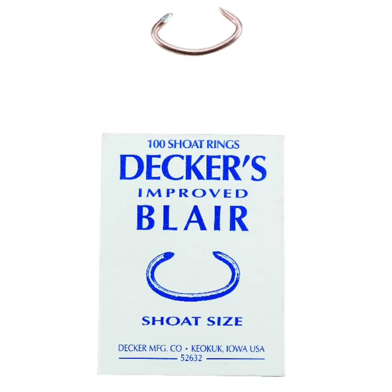 Decker Improved Blair 12.5 Ga. Animal Ring For Shoat 100 Pk