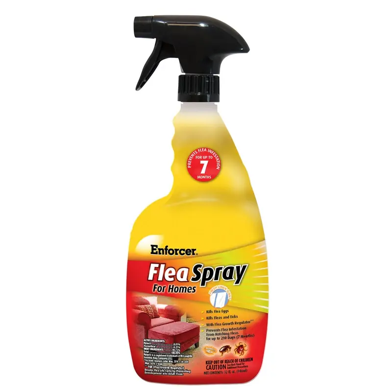 Home Liquid Flea Spray With Nylar And Permethrin, 32 Oz Bottle