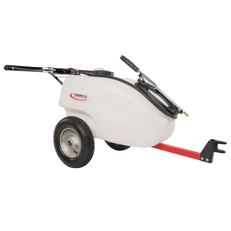 30 Gallon Boom/handgun Tow Behind Tank Sprayer With Adjustable Spray Tip