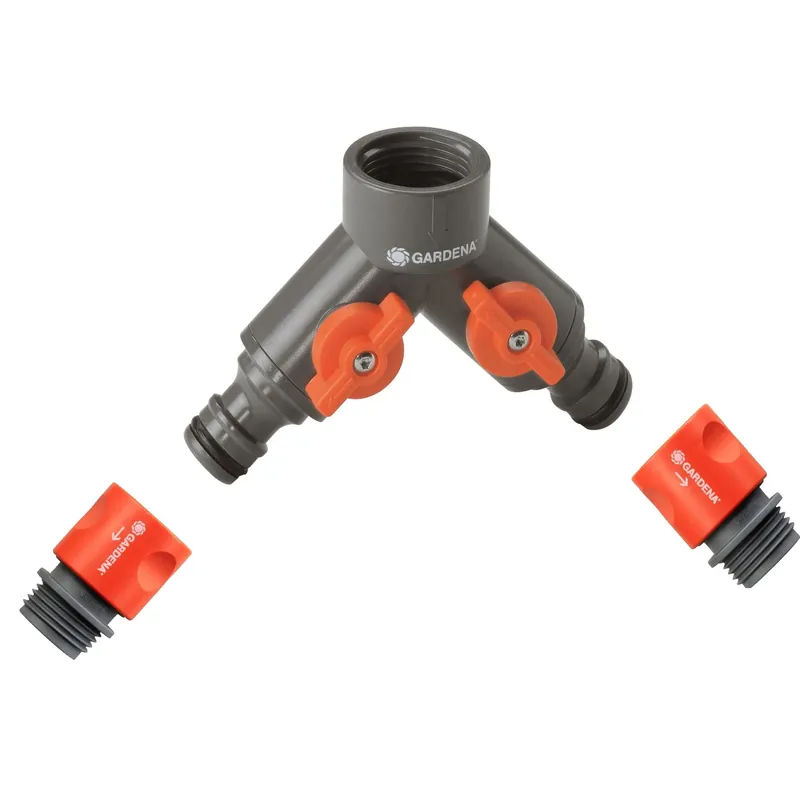 5/8 & 1/2 In. Nylon/abs Threaded Female/quick Connect 2-way Shut-off Valve
