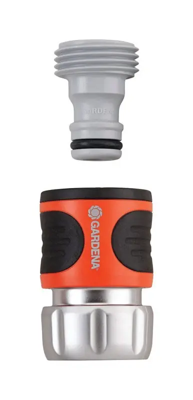 5/8 & 1/2 In. Nylon/abs Threaded Male Quick Connector Hose Set