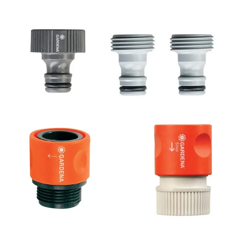Gardena Quick‑Connect Hose Set – 1/2" & 5/8" Nylon/ABS Female‑Male Threaded Couplers