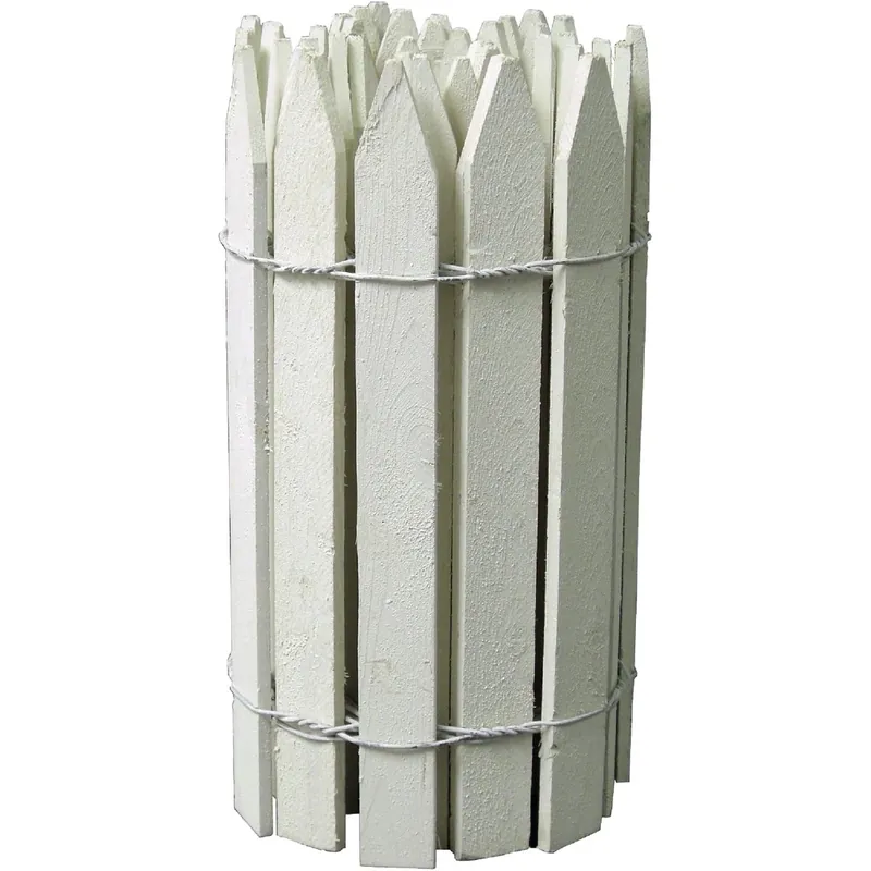 White Gothic Top Trim Fence, 16 In. X 12 Ft.