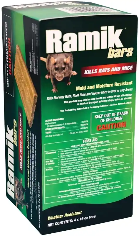 Ramik Fish-Flavored Bait Blocks For Mice And Rats 4 Lb 4 Pk