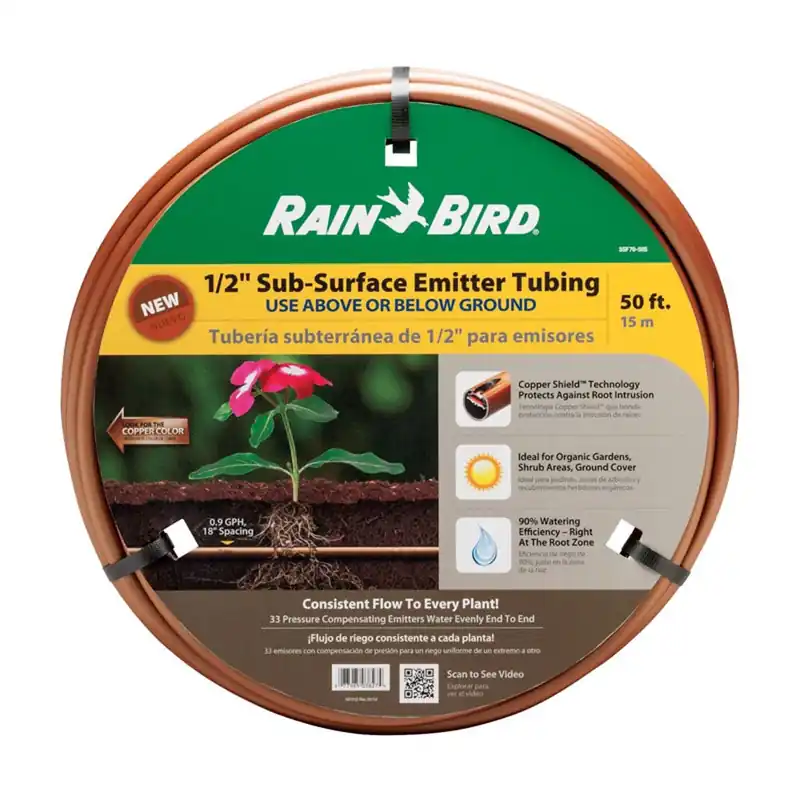 Sub-Surface Emitter Tubing, 1/2-In. X 50-Ft.