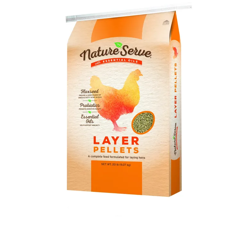 Laying Hens Feed Pellets With Essential Oils, 20 Lbs.