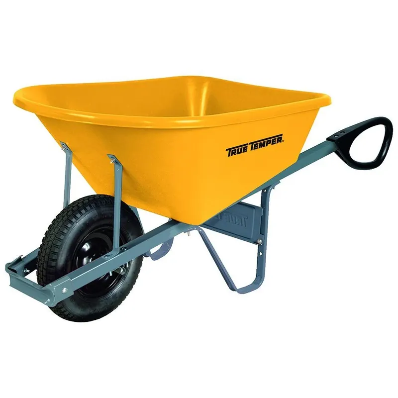 Poly Residential Wheelbarrow 6 Cubic Feet With Total Control Handles