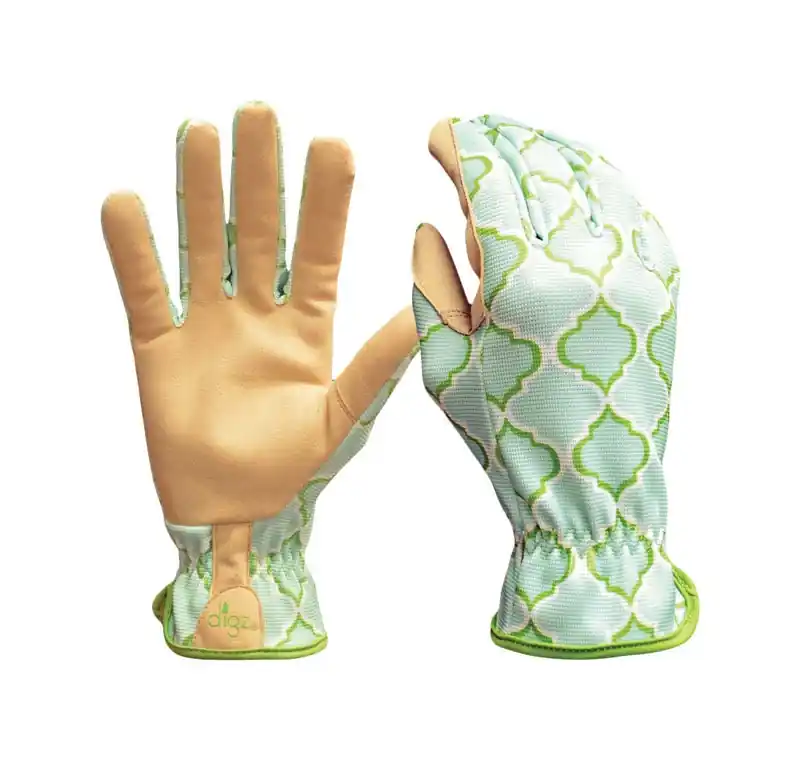 Digz Women‘s Indoor/Outdoor Planter Gardening Gloves Blue L 1 Pk