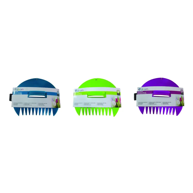 12 In. 9 Tine Poly Leaf Scoop With Poly Handle