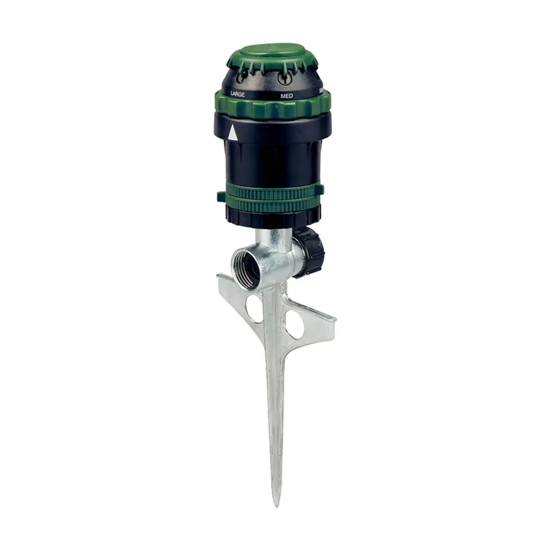 Orbit H2O Six Zinc Spike Base 6-Pattern Gear Drive Sprinkler 5026 Sq Ft 1 Pk