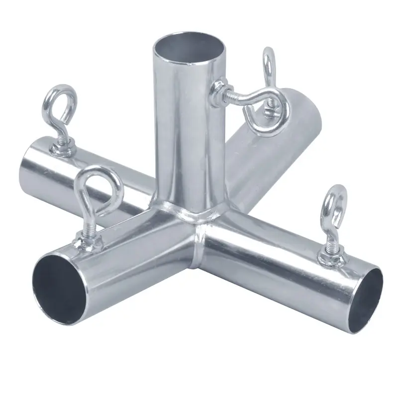 P5f 1-1/2 In. Round Galvanized Steel Canopy Fitting For Outdoor Structures