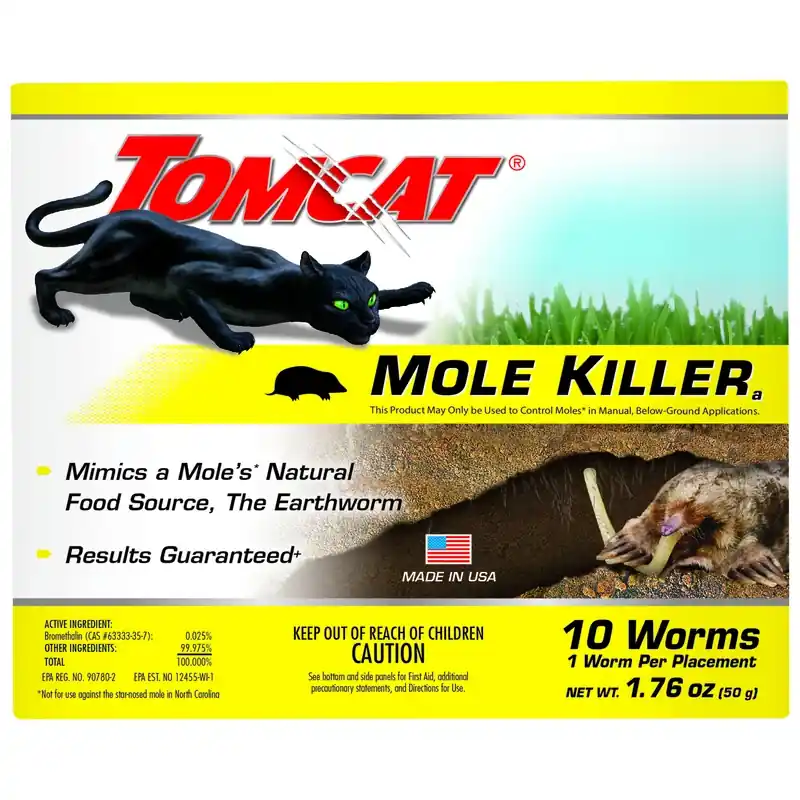 Tomcat Bait Worms For Moles 50 Gm 10 Pk