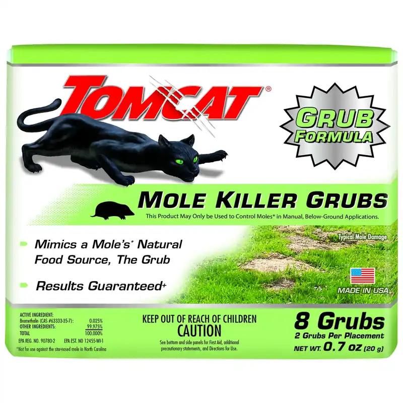 Tomcat Bait Grubs For Moles 20 Gm 8 Pk