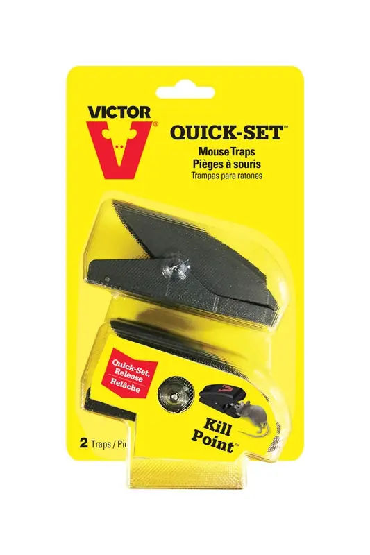 Victor Quick-Set Small Snap Trap For Mice 2 Pk