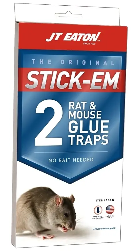JT Eaton Stick-Em Glue Mouse & Rat Trap (2-Pack)