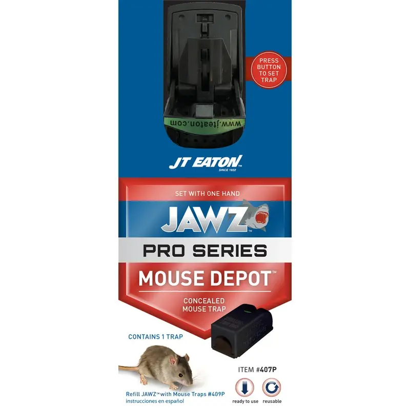 JT Eaton JAWZ Pro Series Small Covered Animal Trap For Mice 1 Pk