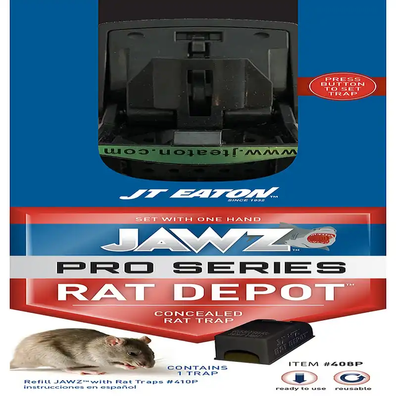 JT Eaton JAWZ Pro Series Small Covered Animal Trap For Rats 1 Pk