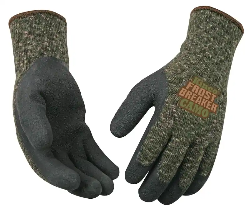 Frost Breaker Men‘s Xl Thermal Dipped Gloves Camouflage - Indoor/outdoor Use