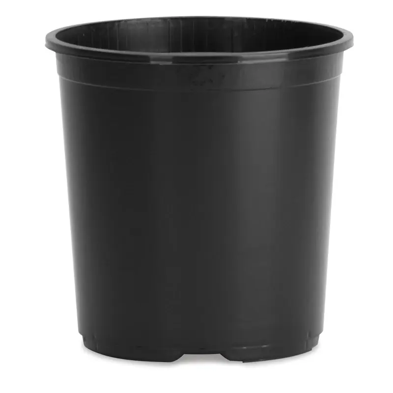 Nursery Planter, Black Plastic, 3, 2.62-Gallons