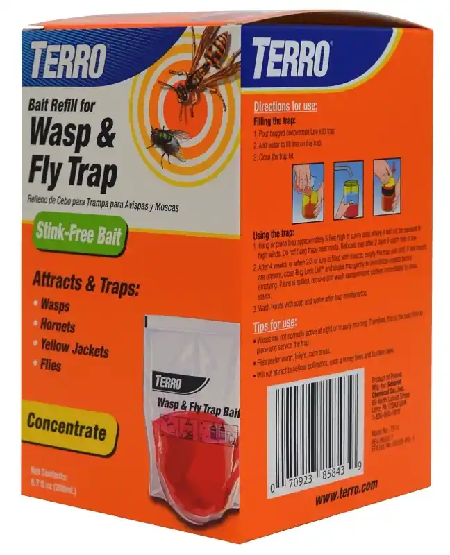 6.7 Oz. Liquid Outdoor Wasp & Fly Bait Refill For Insect Traps