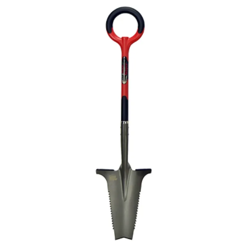 Root Slayer Root Cutting Transplant Shovel, Inverted V Cutting Blade, O-Handle Grip