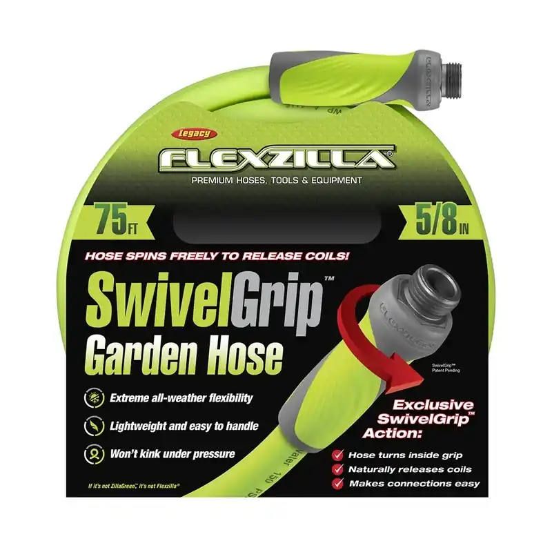 Garden Hose, Green, 5/8-In. X 75-Ft.