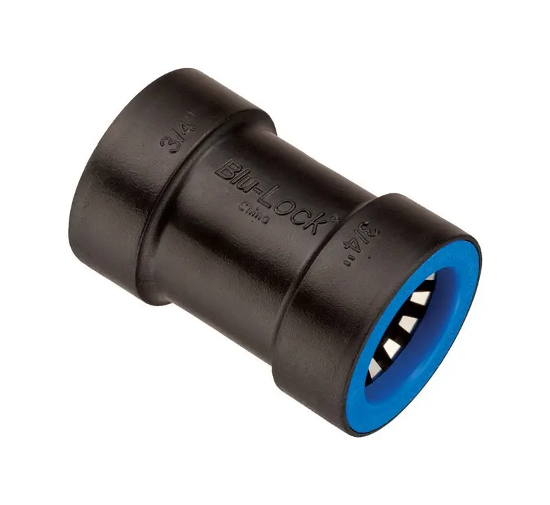 Blu-lock 3/4 In. Push-to-connect Coupling For Sprinkler Systems