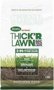 Scotts Thick ’r Southern Gold Tall Fescue Lawn Seed – 40 lb Bag