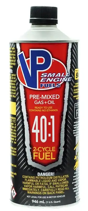 Small Engine Fuel, Premix 40 1, 2-Cycle, 1 Qt.