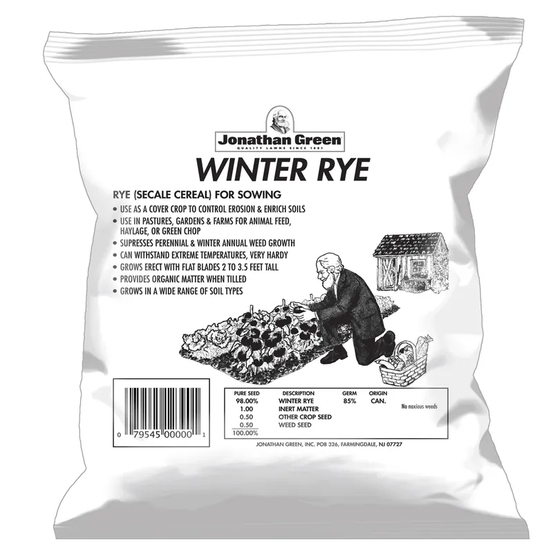 Winter Rye Annual Ryegrass Full Sun Grass Seed 5 Lb Bag