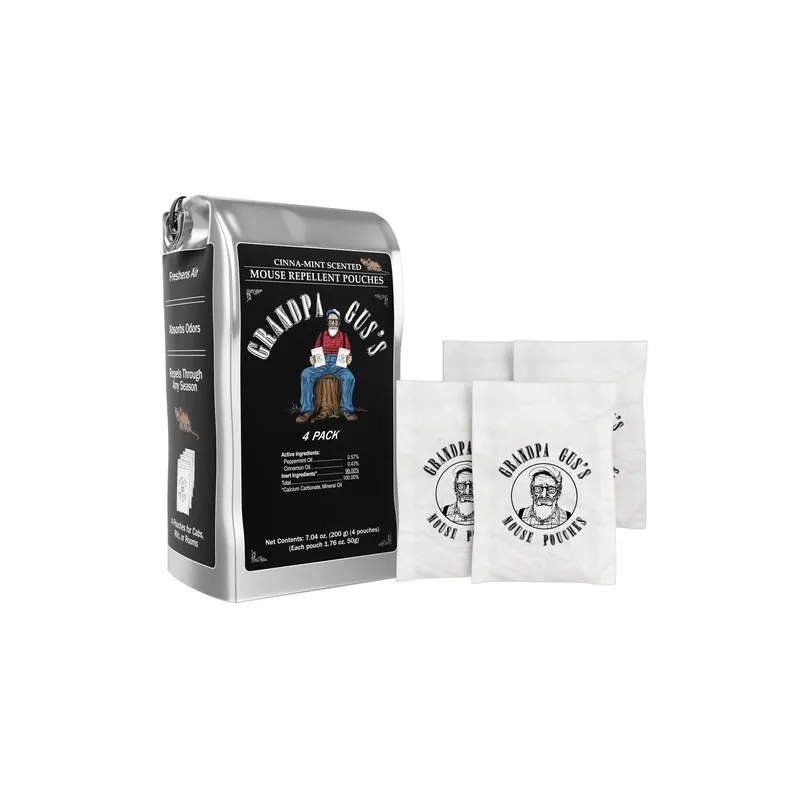 Grandpa Gus‘s Animal Repellent Scent Pouch For Mice 4 Pk