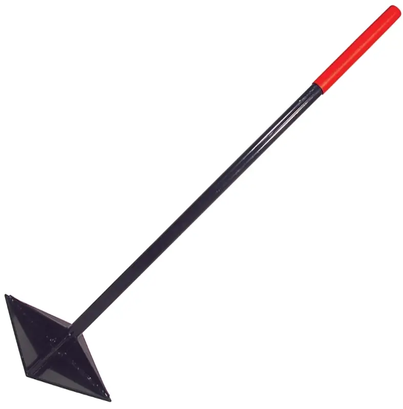 44.4 In. Steel Tamper With 10 In. X 10 In. Steel Head