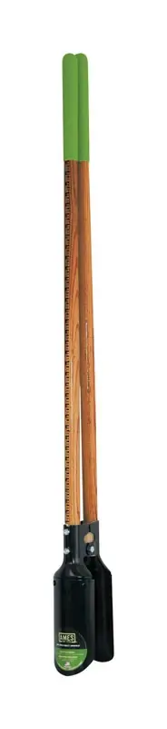 2701600 Post Hole Digger With Ruler, 6.5 In W Blade, Hardwood Handle