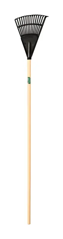 48.38 In. Poly Shrub Rake With Wood Handle And 15 Tines