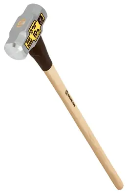 10 Lb Double-face Sledge Hammer With 36 In Hickory Handle For Heavy-duty Tasks