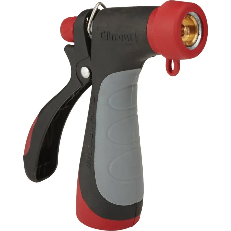 Pro Metal Hot Water Pistol Nozzle, 160 Degrees, Red & Black