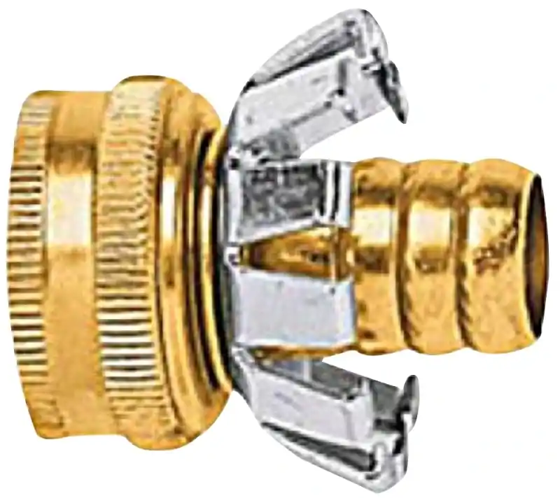 3/4 In. Brass Threaded Female Clinch Coupling For Hose Repair
