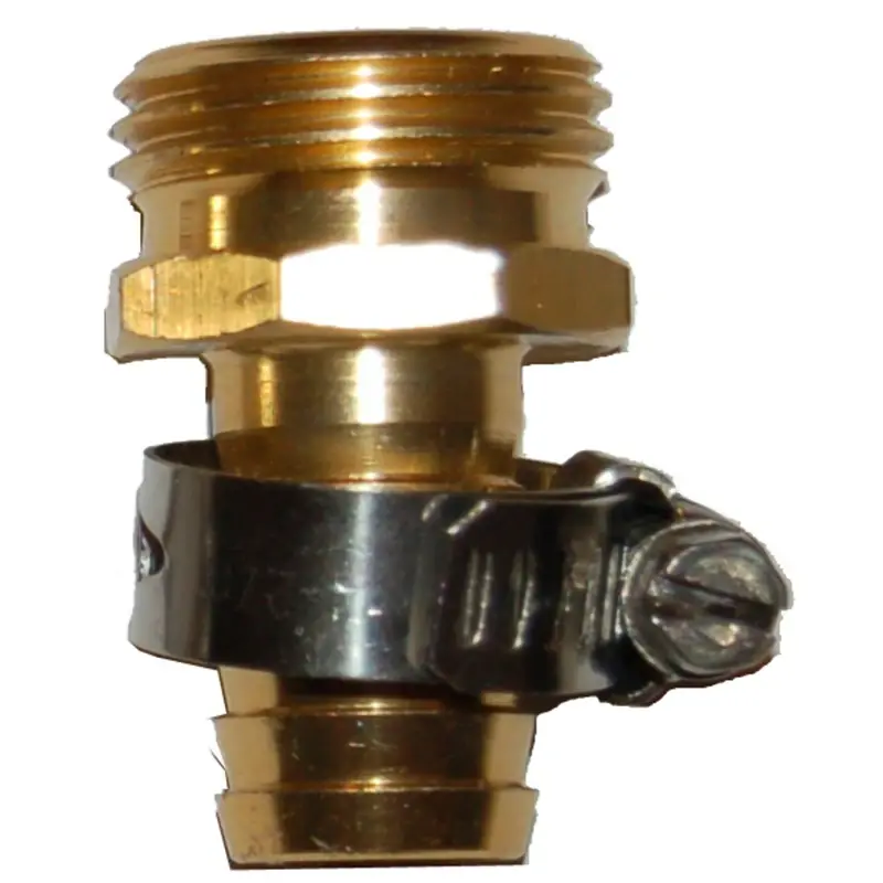 Rugg 3/4 In. Brass Threaded Male Hose Coupling
